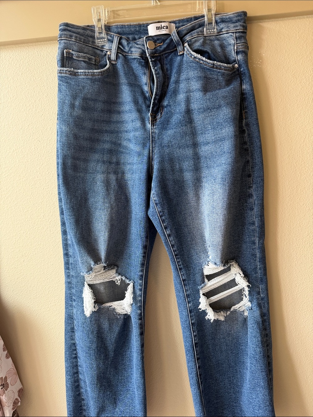 Women's  Distressed Blue Ripped Jeans